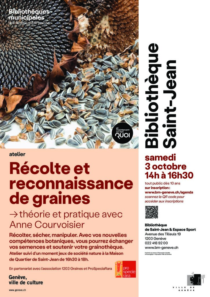 Récolte et reconnaissance de graines